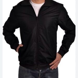 American Apparel Men's Black Windbreaker Jacket